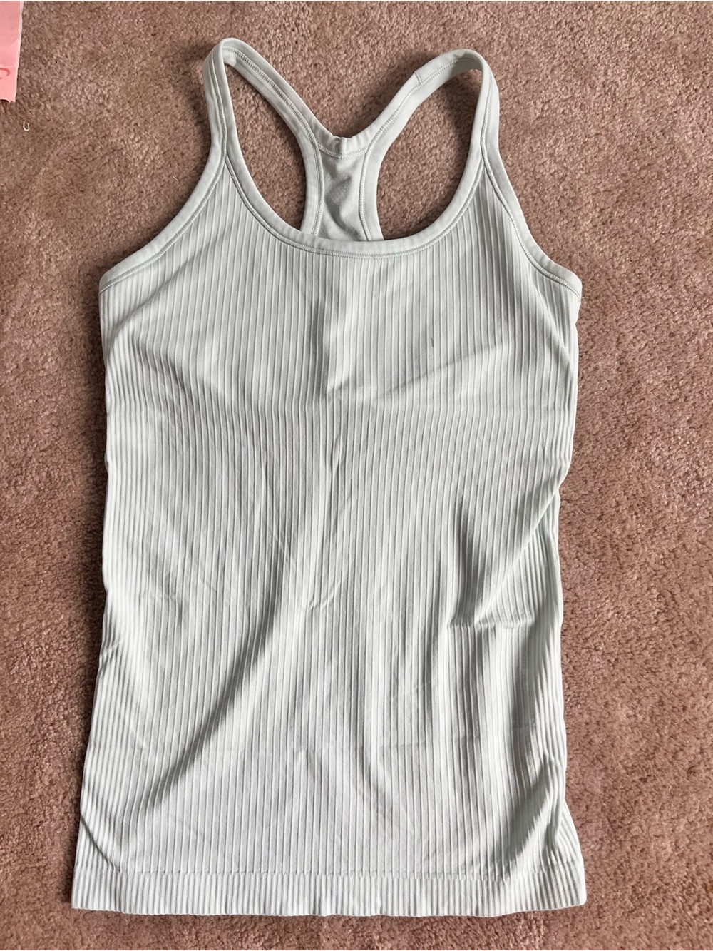 Lululemon Ribbed Racerback Tank Top - Light Green